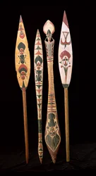 Remos de canoa de las Islas Salomón